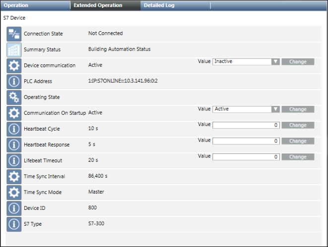 S7 Gerät Erweiterte Bedienung
