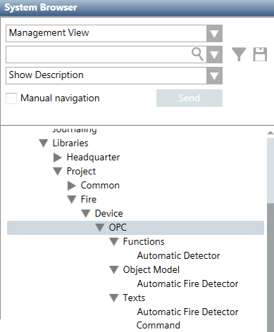 Die angepasste OPC-Bibliothek befindet sich auf Projektebene. 
